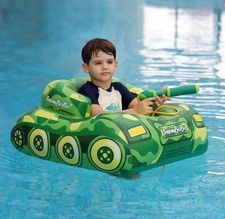 SWIMBOBO Inflatable Tank Pool Floats Kids Toddler Pool Floaties With Water Gun