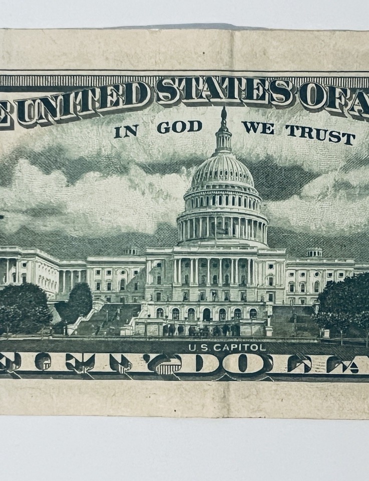 $50 Dollar Bill Six of a Kind 6's Fancy Serial Number 63166666 2017A ...