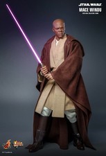 1 6 HOT TOYS MACE WINDU MMS681 STAR WARS 2 ATTACK OF THE CLONES 12  FIGURE