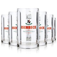 6X Isenbeck Bier Glas Seidel GläSer Humpen KrüGe 0,25L Krug (6Er Set)