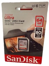 SanDisk Ultra 64GB 80MB/s SDXC SDHC Class 10 533x SD Camera Flash Memory Card