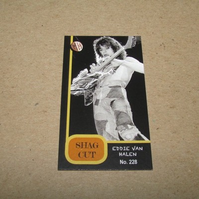 EDDIE VAN HALEN RARE MILLHOUSE TOBACCO CARD SHAG CUT 3/3 #228