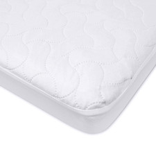 Waterproof Fitted Pack and Play Mattress Protector 39" X 27" - Quilted, Noiseles