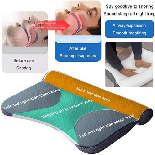 Ergonomic Neck Support Reverse Traction Neck Protection Pillow Home - Picture 5 of 10