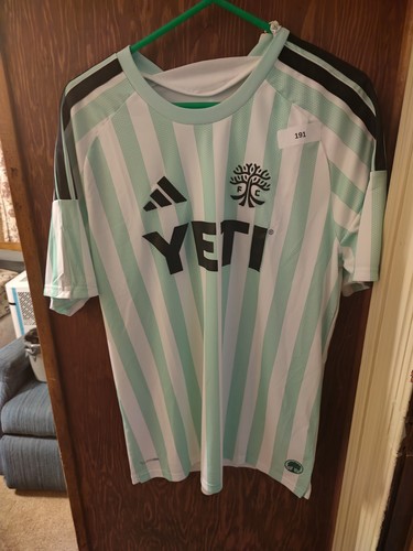 Adidas Austin FC Soccer Jersey Men's XL Green Slim Fit NWT