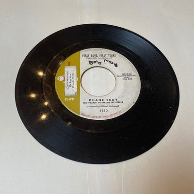 Duane Eddy 45 RPM Vinyl Record First Love First Tears Some Kind A Earthquake