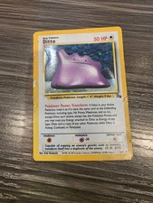 Ditto 3/62 Unlimited Holo Rare Fossil Pokemon Card - HP on eBay