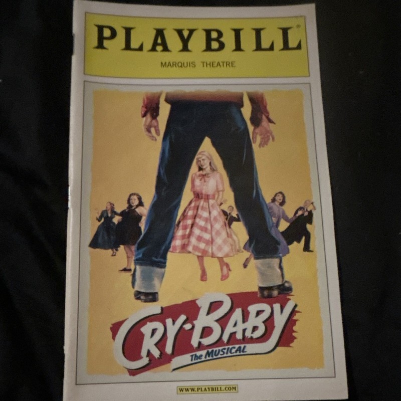 Cry-Baby The Musical Broadway Playbill (Mar 2008) Elizabeth Stanley Spencer Liff
