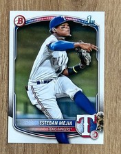 Esteban Mejia 2025 Bowman #BP-9 Texas Rangers Baseball Card