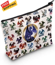 WZMPA Dragon Themed Cosmetic Bag Lover Gift My Spirit F 