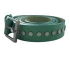 Zadig & Voltaire Women Turquoise Cow Leather Studded Belt Hand Made T1 / 80 cm