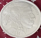 2014 Buffalo 1 Troy Oz .999 Fine Silver Round Indian Head Bullion Coin