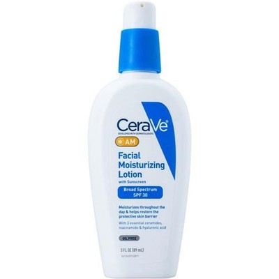 CeraVe AM Facial Moisturizing Lotion SPF 30 3oz / 89ml