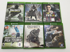 XBOX ONE GAME & CASE - call duty warfare, destiny, rory golf, fighter within, fi