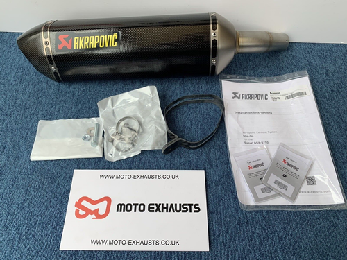 Suzuki GSX-S 750 2017-2020 Akrapovic Exhaust End Can Silencer Carbon