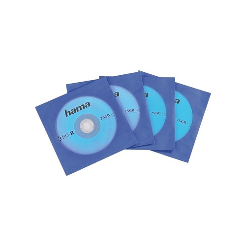 Hama 10X Pièces De Housses Blu-Ray Bleues Housses Pour CD DVD Avec Fenêtre