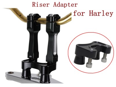 2.3'' Tall Black Handlebar Riser Adapter for Harley Road Glide FLTRU FLTRXS 15-23