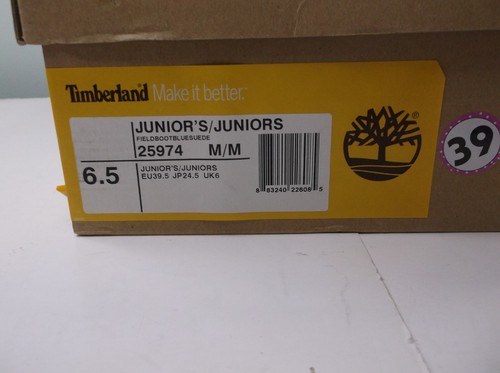 Timberland Field Boot Blue Suede Jr./Big Kids Size 6.5 #25974 New in Box - Picture 7 of 7