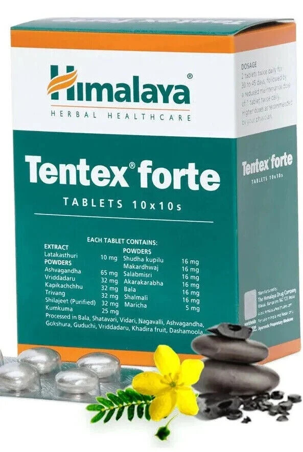 TENTEX FORTE 100 Tablets for Enhanced Sexual Vitality with Free Shipping