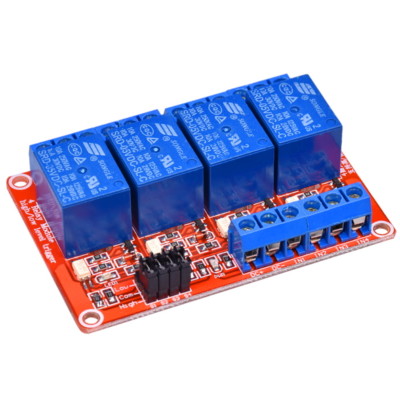 4-Kanal Relais 5V 10A High und Low Level Trigger Optokoppler Modul für Arduino