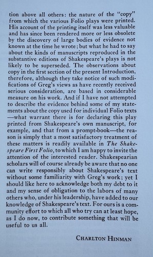 FIRST FOLIO SHAKESPEARE NORTON FACSIMILE RARE 1ST EDITION BOOK CHARLTON HINMAN - Picture 13 of 24
