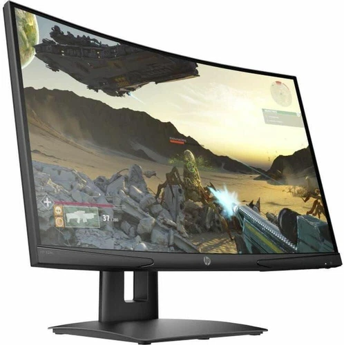 HP X24c Gaming Monitor 24 Zoll Bildschirm FHD 1920 x 1080 1500R 144Hz schwarz