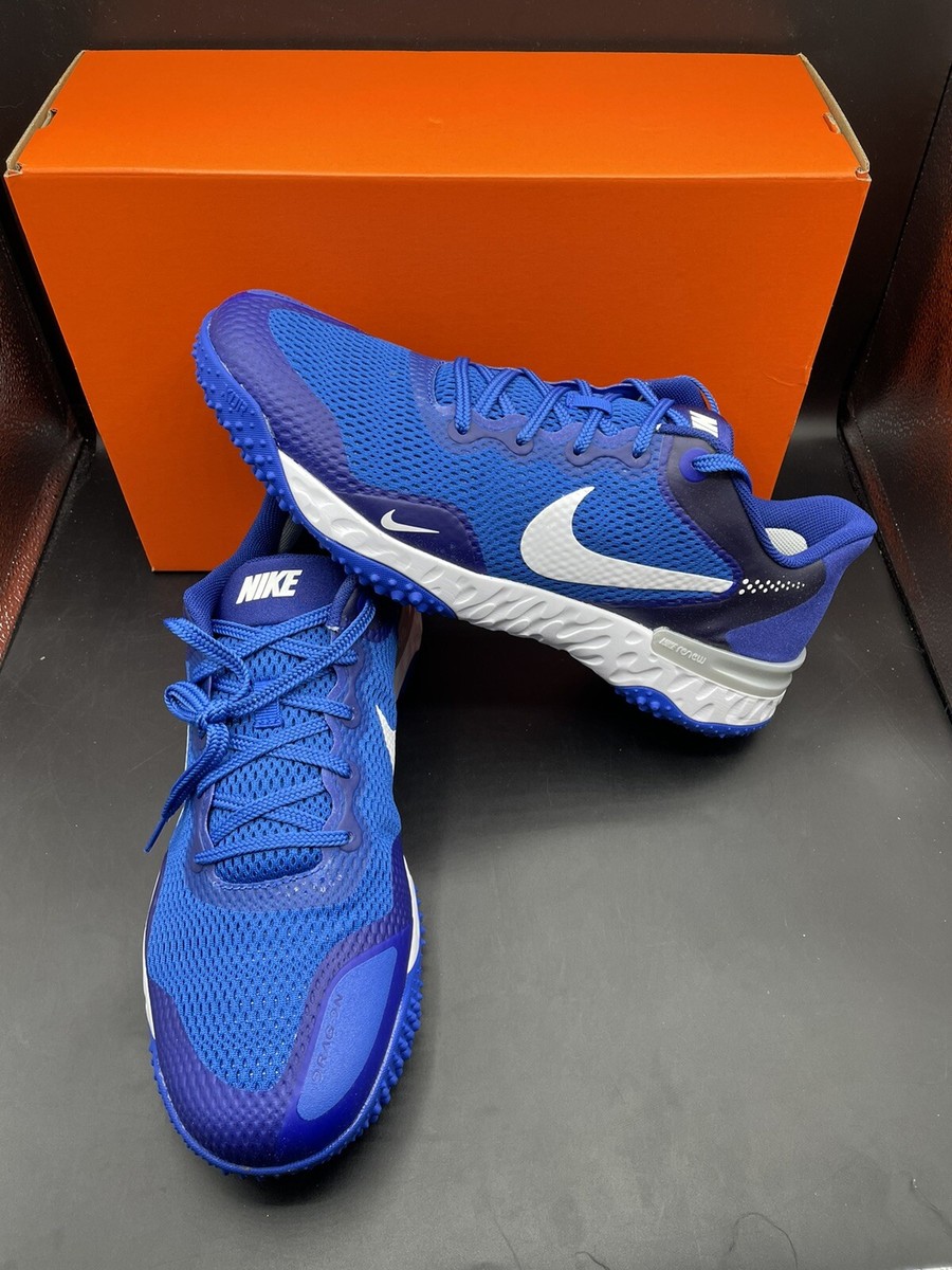 New Mens Size Nike Alpha Huarache Elite Turf Game Royal - Main Image