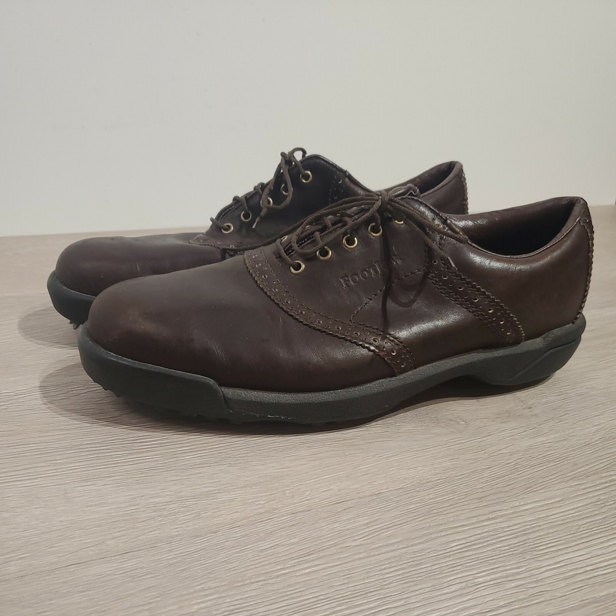 Footjoy Contour Series Brown Soft Spike Golf Cleats Shoes  display picture 3