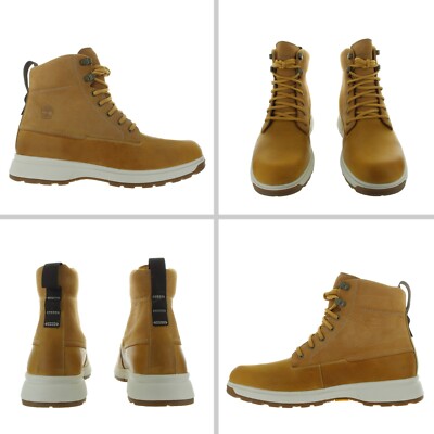 Timberland  Men's ATWELLS AVE MID Waterproof Wheat Boots Multiple Size NIB