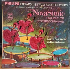 David Carroll and Orchestra - NovaSonic Stereophonic LP Record excellent