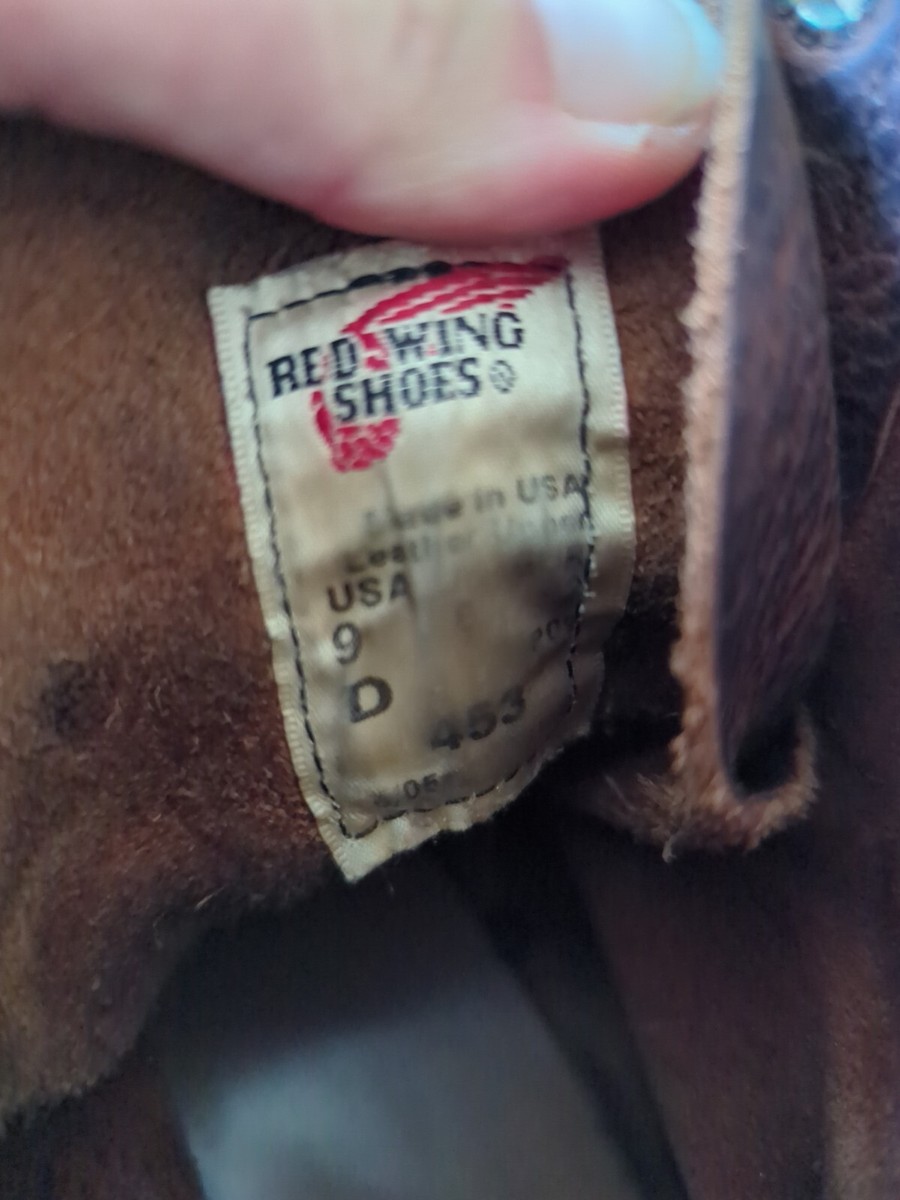 Vintage Red Wing Super Sole 453 Boots Brown Brushed Leather  display picture 2