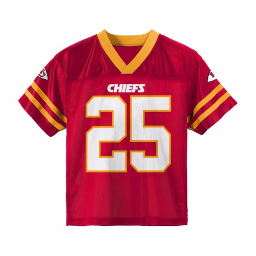 Camiseta deportiva roja 2025 Kansas City Chiefs Jamaal Charles #25 con licencia bebé 12 meses - Imagen 2 de 2