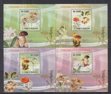 ST478Pd. S.Tome and Principe - MNH - Nature - Mushrooms - 2009 - Deluxe