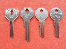 4 STUDEBAKER KEY BLANKS 1940 - 1963