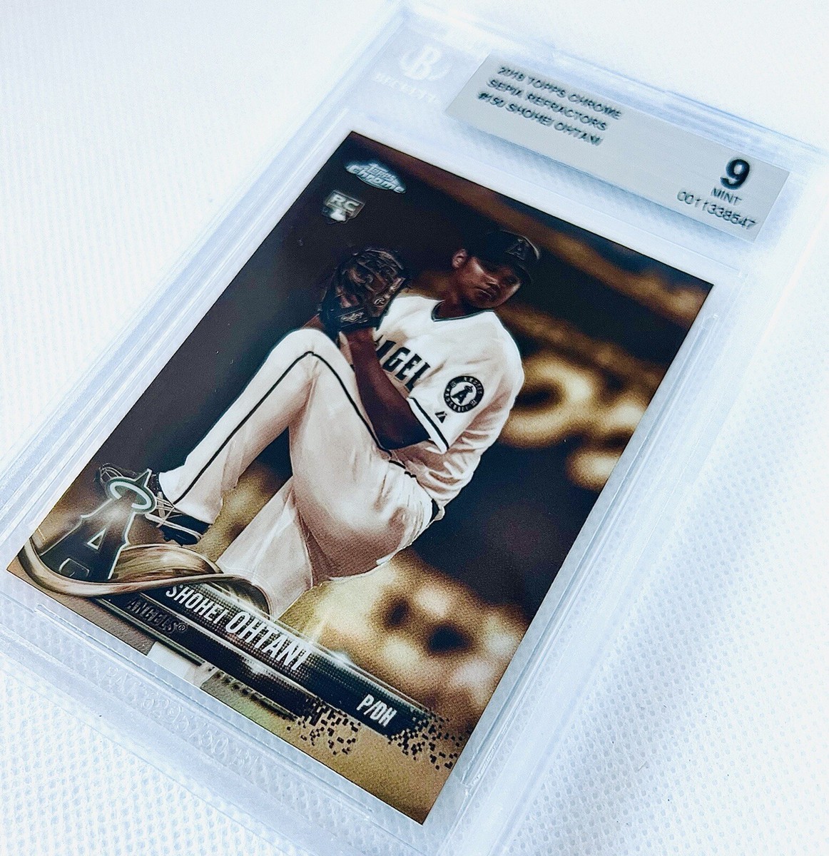 2018 Topps Chrome Shohei Ohtani Pitching RC Sepia Refractor #150