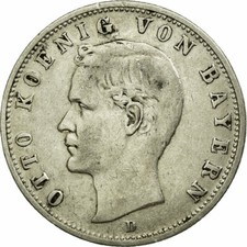 [#59177] Münze, Deutsch Staaten, BAVARIA, Otto, 2 Mark, 1905, Munich, SS, Silber