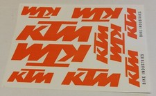 Satz Aufkleber Moped Mokick Roller KTM ROT