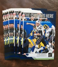 (8) Tom Brady 2019 Panini Donruss Champ Is Here Insert CH-1 Patriots Super Bowl
