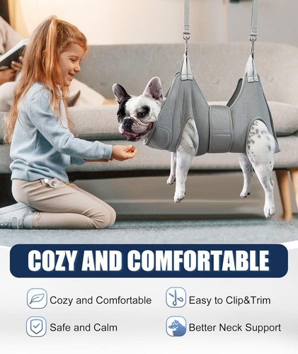 Dog Grooming Hammock,XX-Large Dog Sling for Nail Trimming, Dog Nail Clipper H... - 第 2/2 張圖片