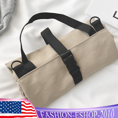 Multi-Purpose Roll Up Tool Bag Wrench Pouch Hanging Organizer Storage  5-Pockets