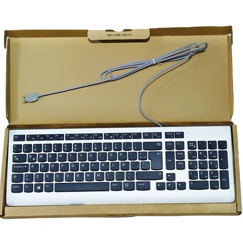 South America Spanish Latin layout USB wired Keyboard sk8823 EKB536A for Lenovo - Picture 2 of 17