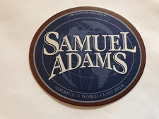 Vintage Samuel Adams Beer Coaster Double Sided (HD28)