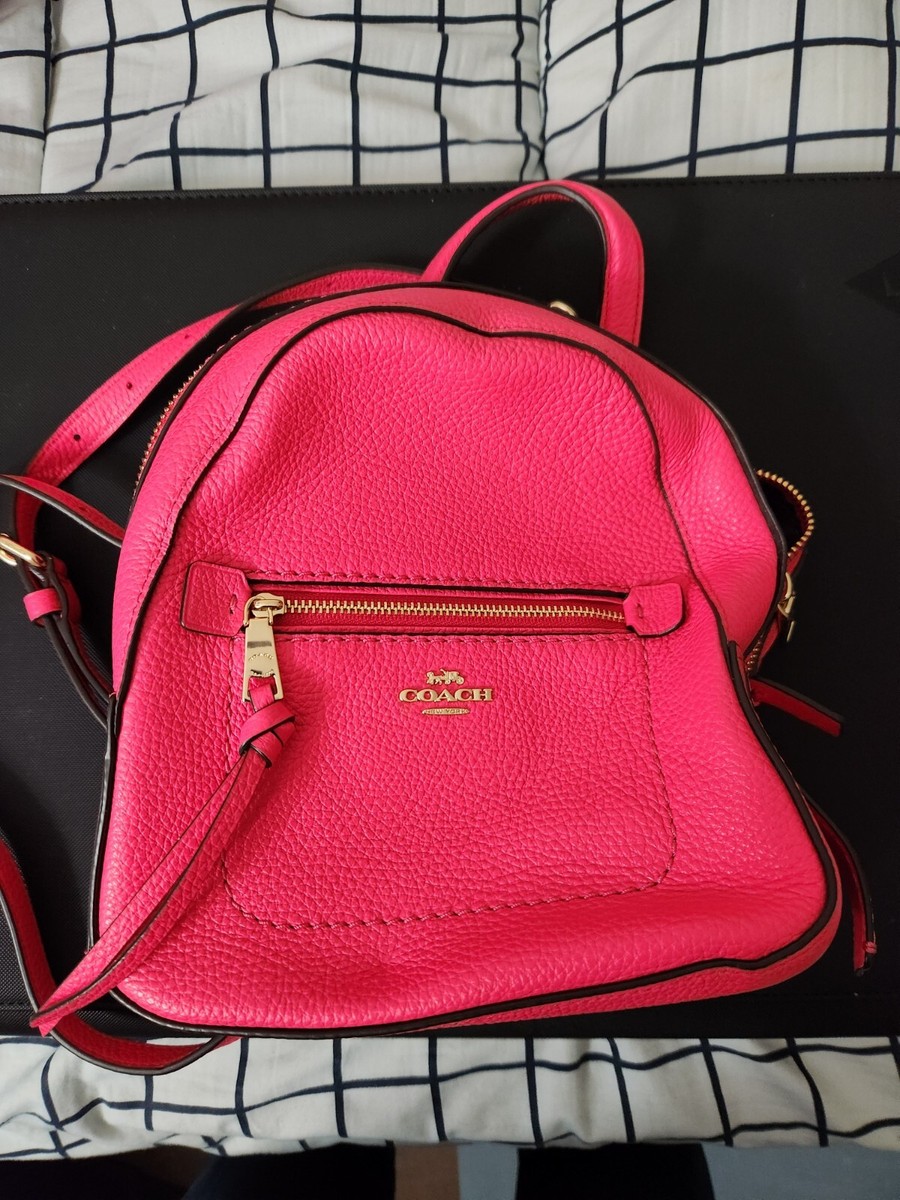 Coach New York Leather Court Backpack Pink Bag