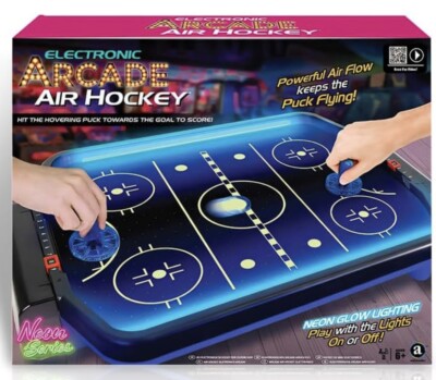 Elektronisches Arcade Airhockey, Mini Arcade Airhockey, 48L x 33B x 8H cm