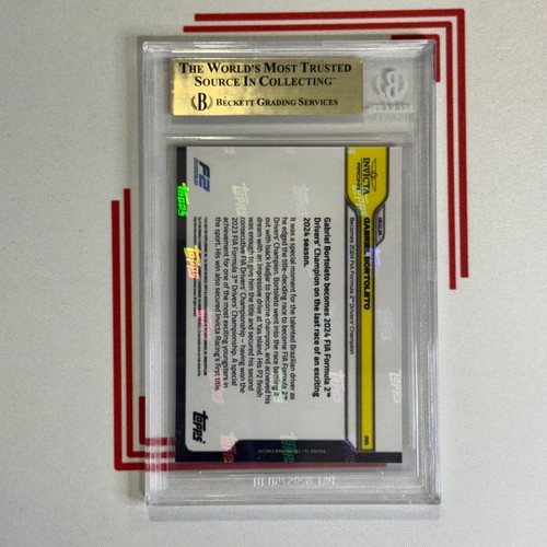 2024 TOPPS NOW Fórmula 1 F1 #81 Gabriel Bortoleto/1387 BGS 10 Prestine F2 Rc Sp - Imagen 2 de 2