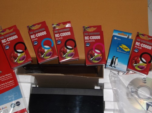 PRINTER Canon Pixma iP4500 Digital Photo Inkjet PLUS 8 NEW Ink Refills - Picture 3 of 10