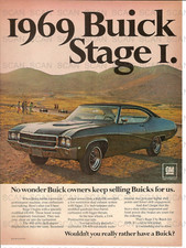 1969 Buick Stage 1 Vintage Magazine Ad