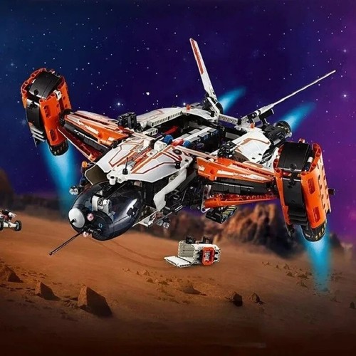 Technic VTOL Heavy Cargo Spaceship Space Theme Toy Vehicle Building Playset Play - Picture 6 of 13