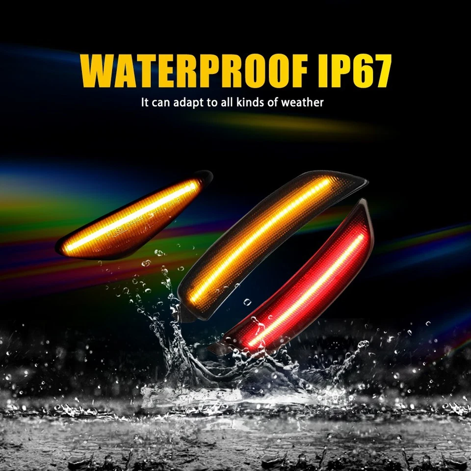 6x Luces LED delanteras traseras laterales ahumadas para Mazda MX-5 Miata MX5 2016-22 EOA Foto 3 de 4