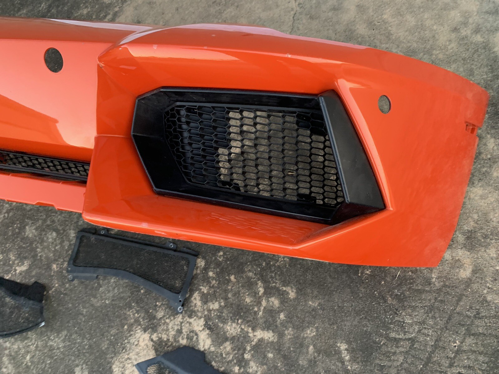 Lamborghini Aventador Front Bumper W Vents Screens & Hood  2010 - 2014 OEM NICE